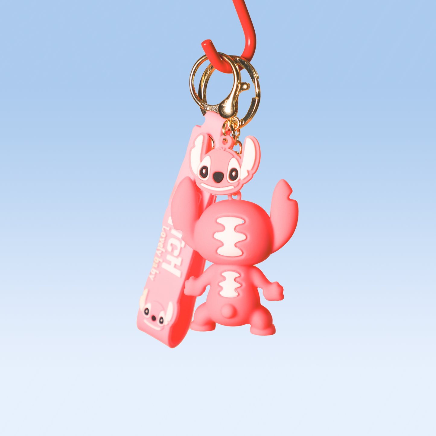 PINK STITCH KEYCHAIN